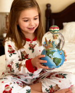 Hot Air Balloon Snow Globe Music Box- Around the World in 80 Days