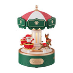 Personalized Light-Up Christmas Carousel Music Box