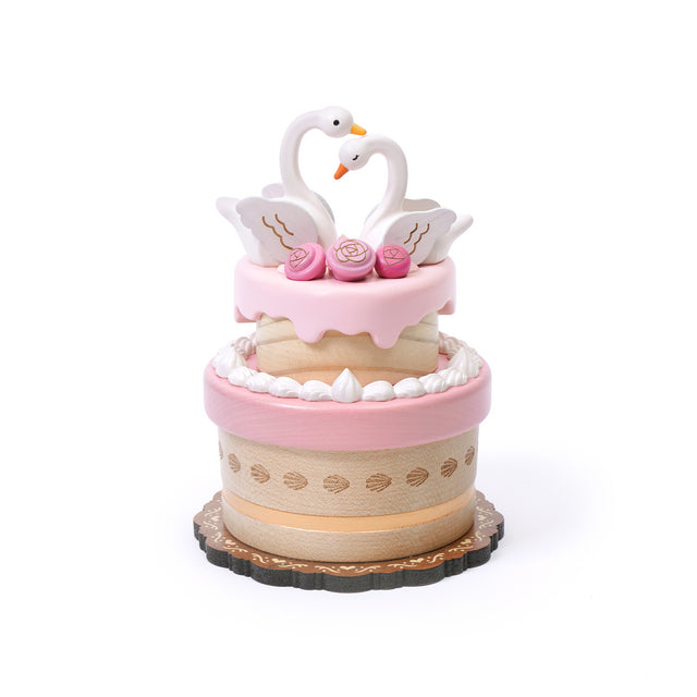 Swan Lake Love Cake Music Box