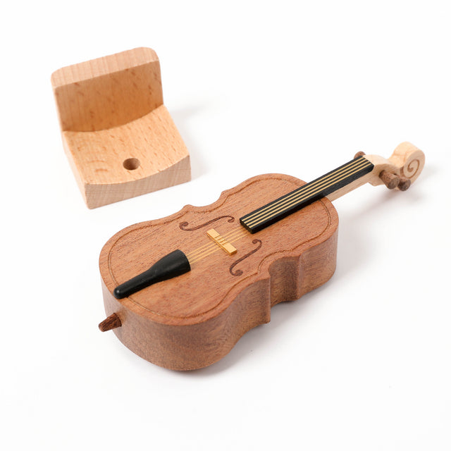 Mini Maple Cello Music Box