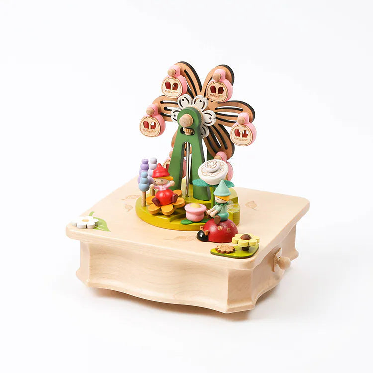 Flower Fairy Garden Ferris Wheel Music Box