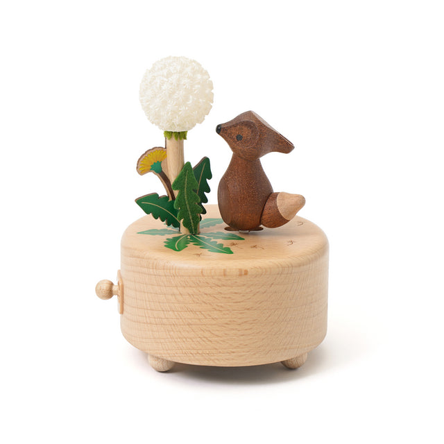 Fox Dandelion Prayer light Music Box