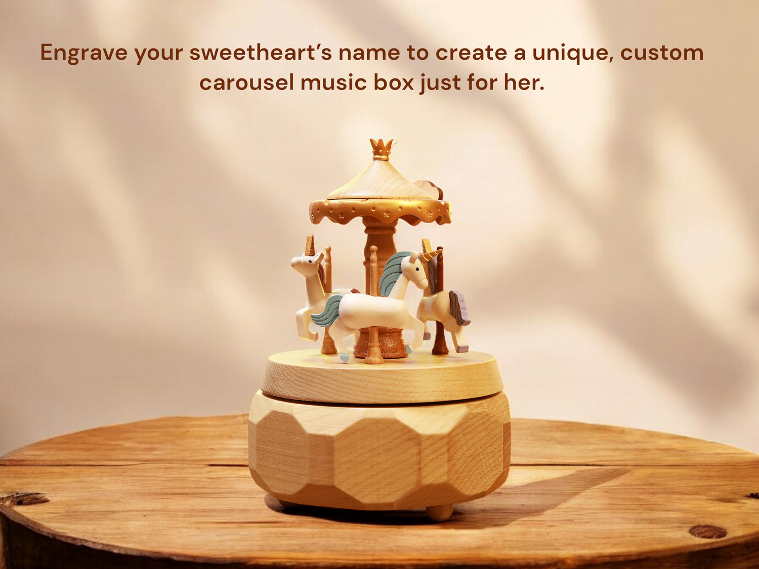 •	Christmas Music Box
•	Horse Music Box
•	Unicorn Music Box
•	Musical Carousel
•	Heirloom Carousel
•	Baby Girl Gift
•	Baby Shower Gift
•	home decor
•	birthday gift
•	Unicorn gift
•	Engraved Music Box
•	gift for kids
•	Baptism Gift
